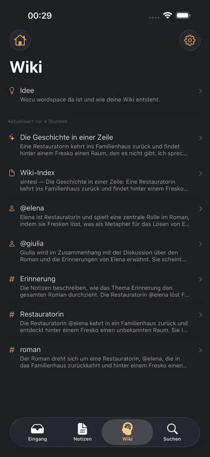 Und zurück aufs Telefon
