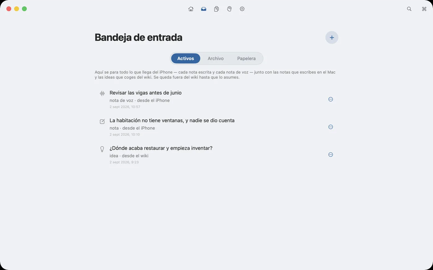 En el Mac todo se para en la bandeja