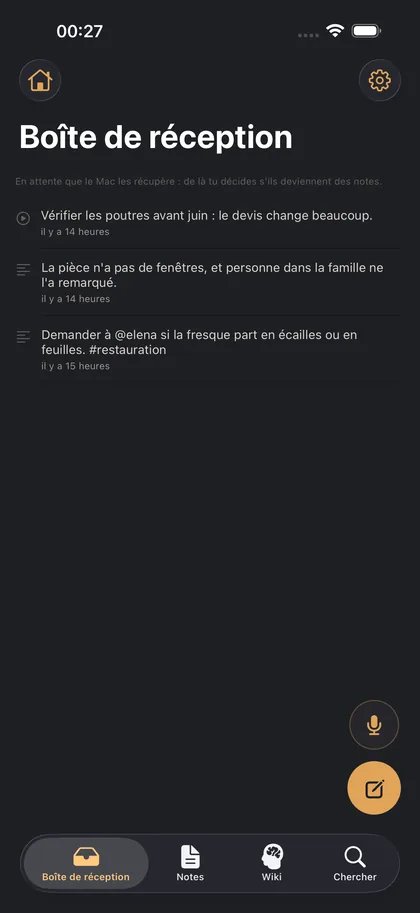 Le téléphone capte