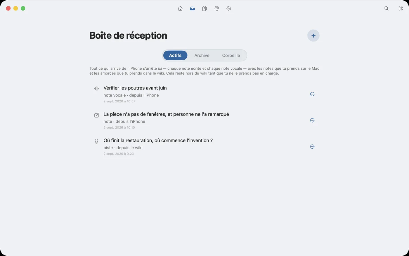 Sur le Mac tout s'arrête dans la boîte