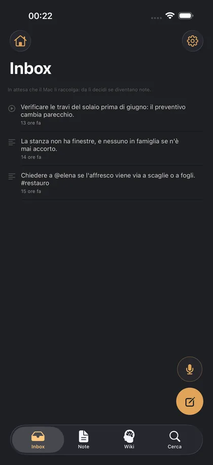 Sul telefono si prende