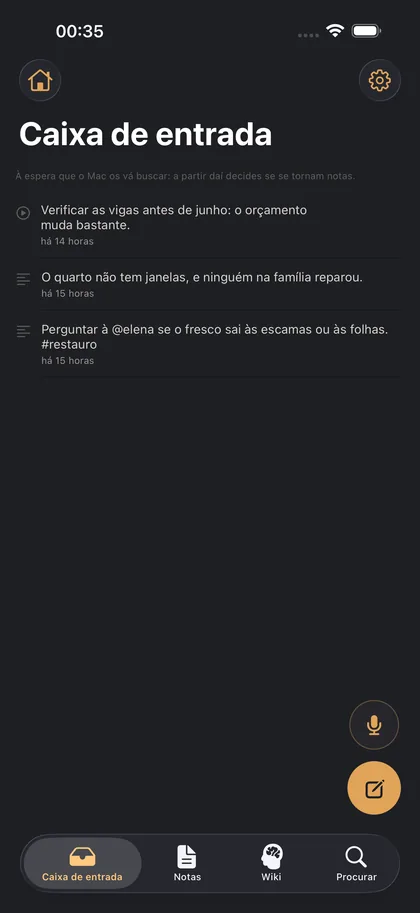 O telemóvel apanha