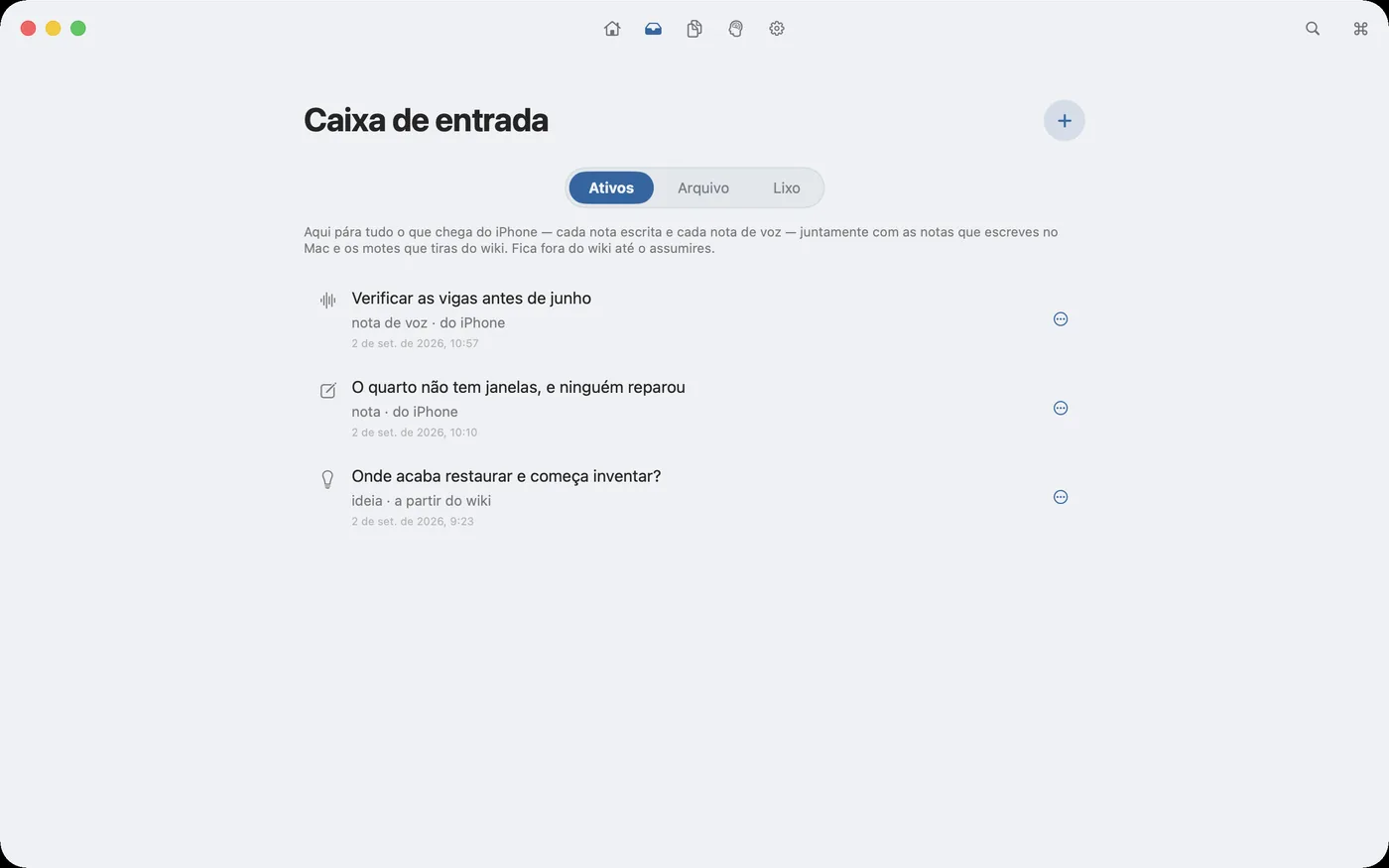 No Mac tudo pára na caixa